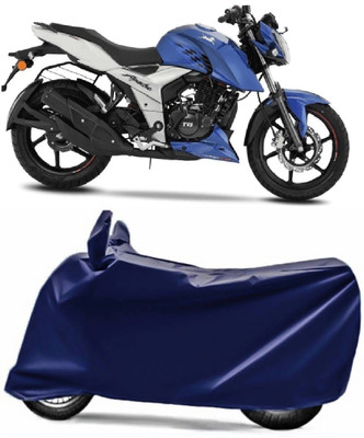 Mdstar Waterproof Two Wheeler Cover for TVS(Apache RTR 160 4V, Blue)
