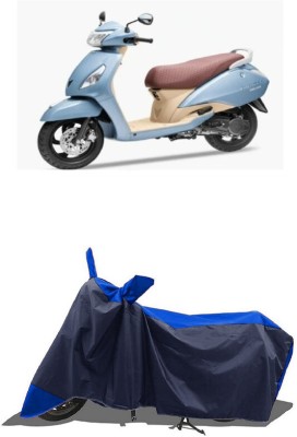 SUGASHRI Waterproof Two Wheeler Cover for TVS(Jupiter Grande, Blue, Blue)