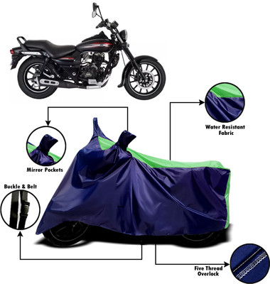 AUCTIMO Two Wheeler Cover for Bajaj(Avenger 220 Street, Multicolor)
