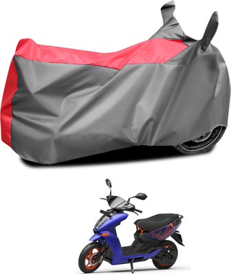 CODOKI Waterproof Two Wheeler Cover for Ather(450, Grey, Red)