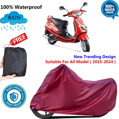 AUTOCAD Waterproof Two Wheeler Cover for Mahindra(Duro DZ, Maroon)