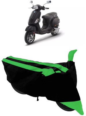 HEMSKAR Two Wheeler Cover for Vespa(SXL 125 BS6, Black, Green)
