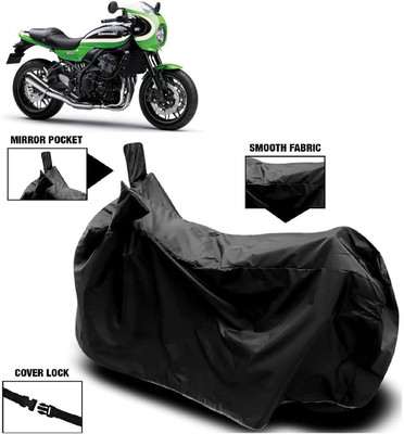 MMSSTAR Waterproof Two Wheeler Cover for Kawasaki(Z900 RS Cafe Racer, Black)