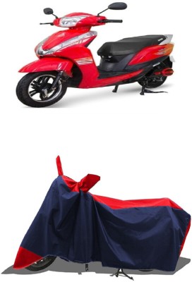 SUGASHRI Waterproof Two Wheeler Cover for Ampere(Magnus BS6, Red, Blue)