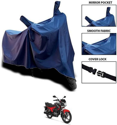SK AUTO Waterproof Two Wheeler Cover for Hero(Glamour FI, Blue)