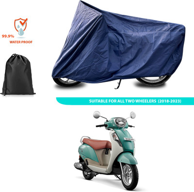 CODOKI Waterproof Two Wheeler Cover for Suzuki(New Access 125, Blue)