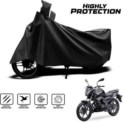 RAAMKM Waterproof Two Wheeler Cover for TVS(Raider, Black)