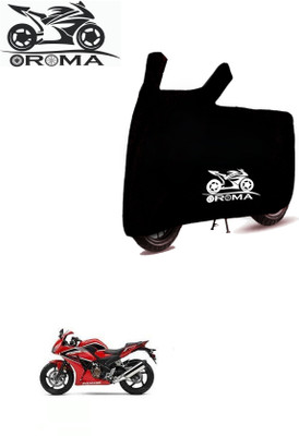 THE REAL ARV Waterproof Two Wheeler Cover for Honda(CBR300R, Black)