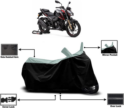Amexride Two Wheeler Cover for TVS(Apache RTR 200 4V, Multicolor)