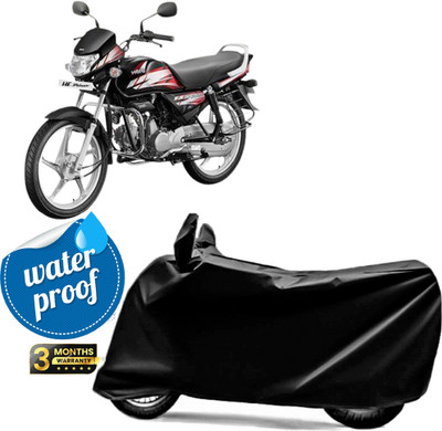 DeepShakshi AUTOMOTIVE Two Wheeler Cover for Hero(Pleasure, Black)