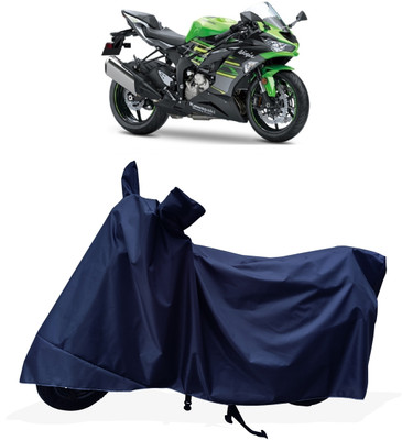 Tricway Two Wheeler Cover for Kawasaki(Ninja ZX-6R, Blue)