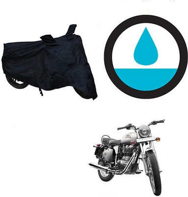 DeepShakshi AUTOMOTIVE Waterproof Two Wheeler Cover for Royal Enfield(Bullet 350, Black)