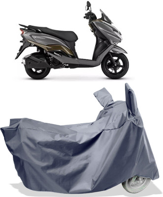 Amexride Two Wheeler Cover for Suzuki(Burgman Street, Grey)