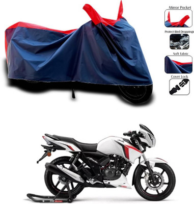 KEDIT Two Wheeler Cover for TVS(Apache RTR 180, Red, Blue)