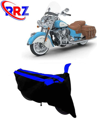 RRZ Waterproof Two Wheeler Cover for Indian(Chief Vintage, Black, Blue)