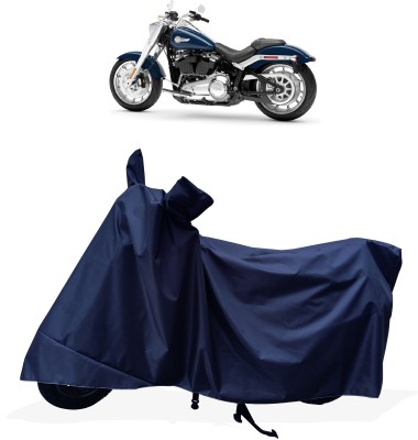 Tricway Two Wheeler Cover for Harley Davidson(Fat Boy, Blue)