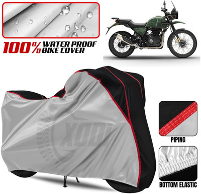 xodi Waterproof Two Wheeler Cover for Royal Enfield(Himalayan, Silver, Black)