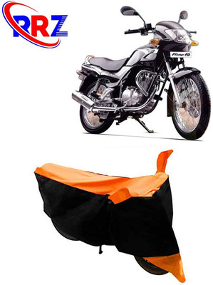 RRZ Waterproof Two Wheeler Cover for TVS(Fiero F2, Black, Orange)
