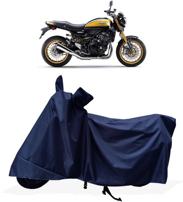 Tricway Two Wheeler Cover for Kawasaki(Z900RS BS6, Blue)