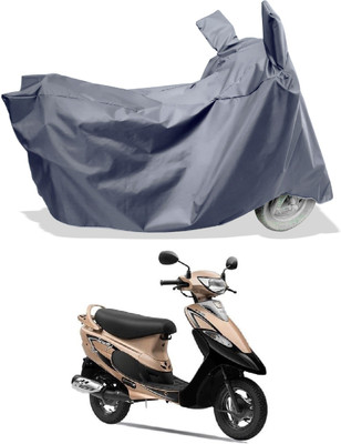 Amexride Two Wheeler Cover for TVS(Scooty Pep+, Grey)