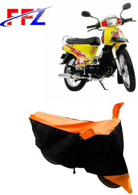 FFZ Waterproof Two Wheeler Cover for Kinetic(K4, Black, Orange)