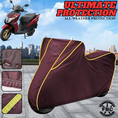 FBC Waterproof Two Wheeler Cover for Honda(Dio, Maroon)