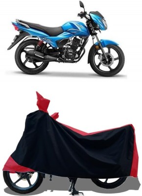 KEDIT Two Wheeler Cover for TVS(Victor GLX, Red)