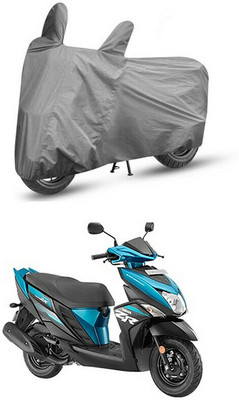 Mdstar Waterproof Two Wheeler Cover for Yamaha(Fascino 125, Grey)