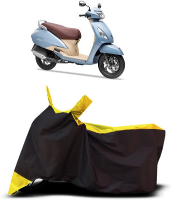 VESMEI Two Wheeler Cover for TVS(Jupiter Grande, Yellow)