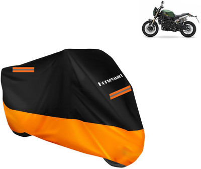 Horseyaart Waterproof Two Wheeler Cover for Benelli(Leoncino 800, Orange)