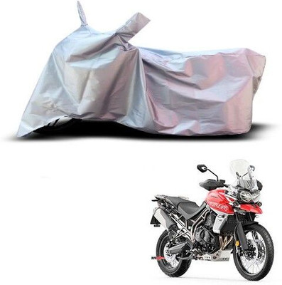 Varnwal E Commerce Waterproof Two Wheeler Cover for Triumph(Tiger 800 XCA, Silver)