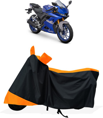 Tricway Two Wheeler Cover for Yamaha(YZF-R15 V3 BS6, Orange)