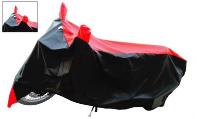 RAAMKM Two Wheeler Cover for Hero(HF Dawn BS6, Red, Black)