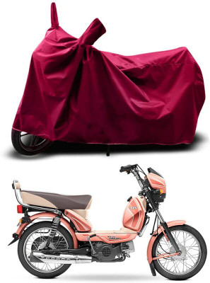 KEDIT Two Wheeler Cover for TVS(XL 100 Comfort, Maroon)