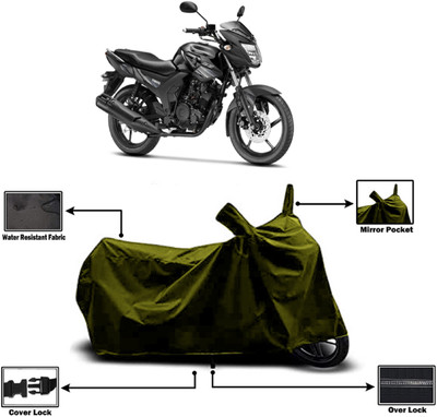 Amexride Two Wheeler Cover for Yamaha(SZ-RR V2 BS6, Green)