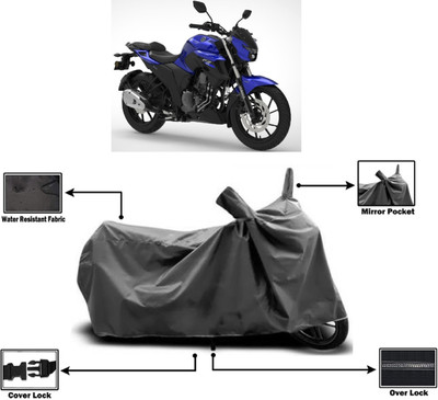 Amexride Two Wheeler Cover for Yamaha(FZ 25 BS6, Grey)