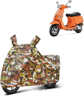 AutoRetail Two Wheeler Cover for Piaggio(Vespa, Multicolor)