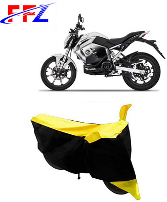 FFZ Waterproof Two Wheeler Cover for Revolt(RV 400, Black, Yellow)