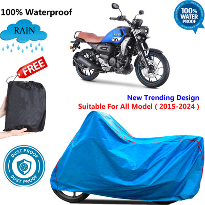 OliverX Waterproof Two Wheeler Cover for Yamaha(FZ-S Fi Version 3.0, Blue)