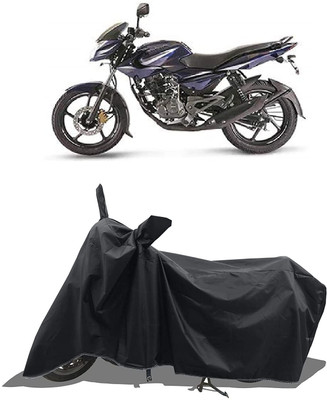 AASHTIK MART Two Wheeler Cover for Bajaj(Pulsar 135 LS DTS-i, Black)