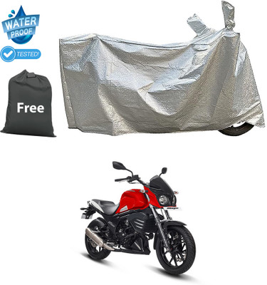 CODOKI Waterproof Two Wheeler Cover for Mahindra(Mojo UT 300, Silver)