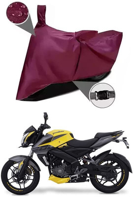 KEDIT Two Wheeler Cover for Bajaj(Pulsar NS200, Maroon)