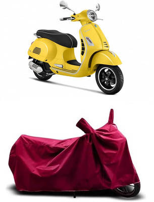 Coxtor Waterproof Two Wheeler Cover for Vespa(GTS 300, Maroon)