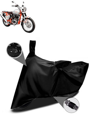 CODOKI Waterproof Two Wheeler Cover for Royal Enfield(Bullet Trials 350, Black)