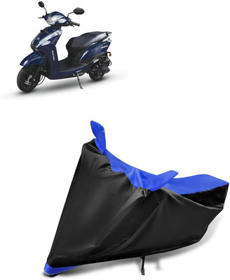 aksmit Two Wheeler Cover for Ampere(Magnus, Black, Blue)