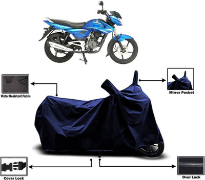 KEDIT Two Wheeler Cover for Bajaj(XCD 135, Blue)