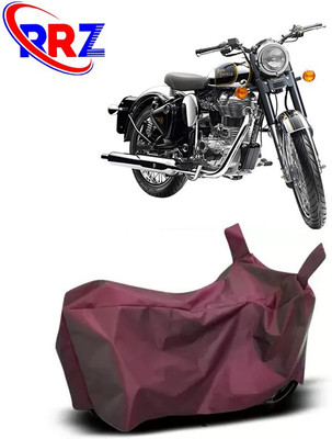 RRZ Waterproof Two Wheeler Cover for Royal Enfield(Classic Chrome, Maroon)