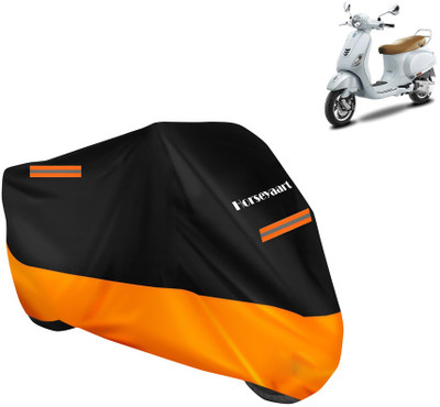 Horseyaart Waterproof Two Wheeler Cover for Vespa(VXL 125 BS6, Orange)