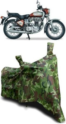 ATBROTHERS Waterproof Two Wheeler Cover for Royal Enfield(Electra 5S, Multicolor, Green)
