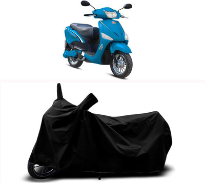 RABABLI Waterproof Two Wheeler Cover for Ampere(Magnus Pro, Black)
